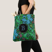 Lilien Vintages Blumenmuster mit Monogramm Tasche (Von Nahem)