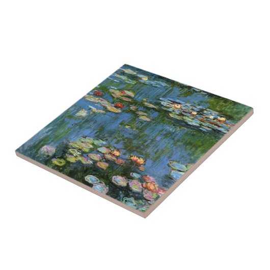 Lilien von Monet Fliese (Seite)
