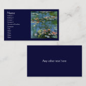 Lilien von Monet Visitenkarte (Vorne/Hinten)