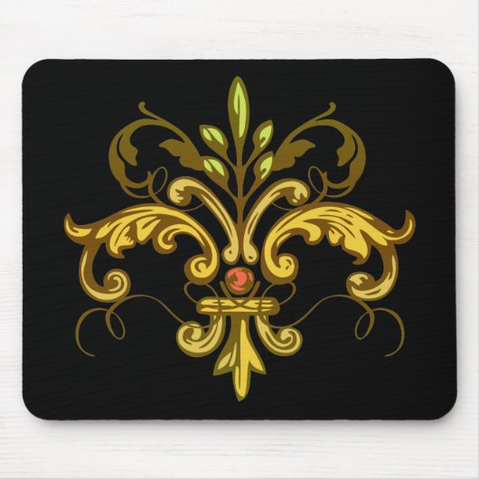 Lilien-Weihnachten Mousepad (Vorne)