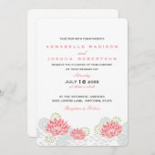 Lilien zum Hochzeitsfeiern Einladung (Vorne/Hinten)