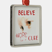 Lilienaugen, GLAUBEN, HOFFEN, KURIEREN, für, a Ornament Aus Metall (Rechts)