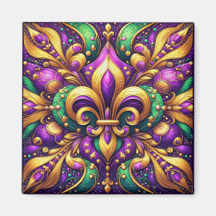 Lilienblume Mardi Gras Magnet