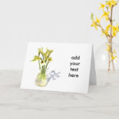 Lilienblumenstrauß Calla-Lilien-Blume auf weißem Karte (Gelbe Blume)