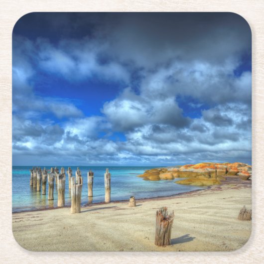 Lilienen-Strand | Wybalena, Flinders-Insel Rechteckiger Pappuntersetzer (Vorderseite)