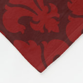 Lilienfliesen-Muster Rot Fleecedecke (Ecke)