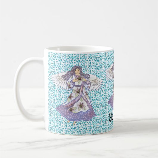 Liliengel Kaffeetasse (Links)