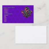 Liliengeschäftskartenschablone Visitenkarte (Vorne/Hinten)