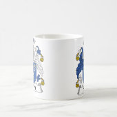 Liliengeschmücktes Familienwappen Kaffeetasse (Mittel)