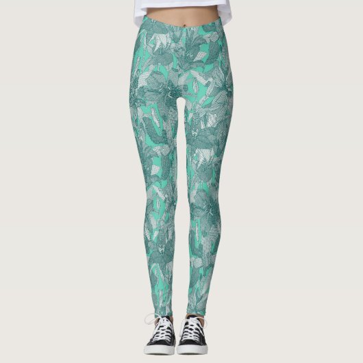 Liliengrün Leggings (Vorderseite)