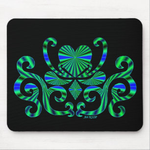 Lilienherz - Regenbogen Mousepad