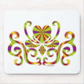 Lilienherz - Regenbogen Mousepad (Vorne)
