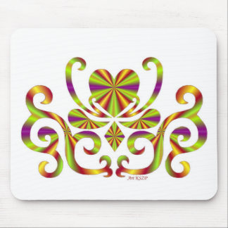 Lilienherz - Regenbogen Mousepad