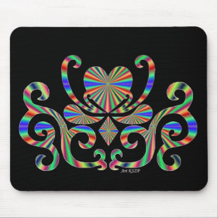 Lilienherz - Regenbogen Mousepad