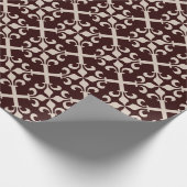 Lilienkreuz-Muster Geschenkpapier (Ecke)