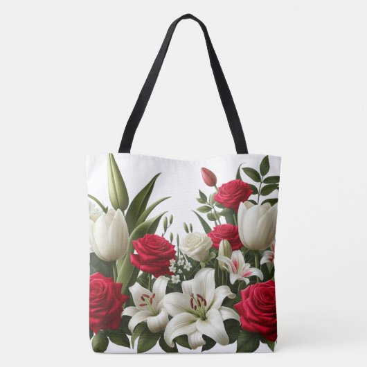 Lilienmuster der Rose Tasche (Rückseite)