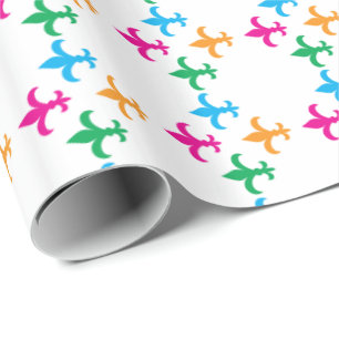 Lilienmuster Geschenkpapier