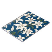 Lilienmuster Notizblock (Linke Seite)