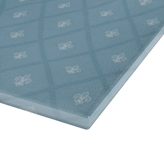 Lilienmuster Schneidebrett (Ecke)