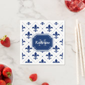 Lilienmuster Serviette (Beispiel)
