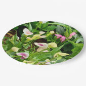 Lilienpapier Pappteller (Schrägansicht)