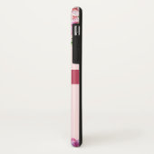 Lilienpeony Floral Blush Pink Monogram Case-Mate iPhone Hülle (Hinten/Links)