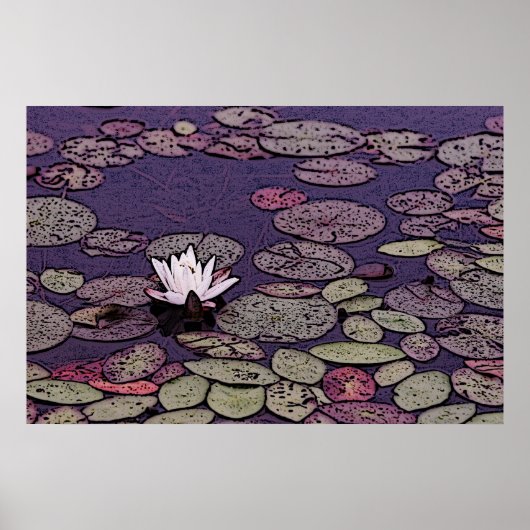 Lilienplankerprint Poster (Vorne)