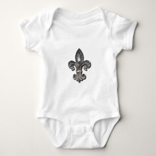 Liliensymbol New Orleans Flor De Lis Baby Strampler