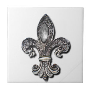 Liliensymbol New Orleans Flor De Lis Fliese