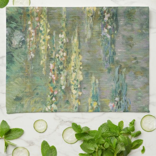 Lilienteich Claude Monet Geschirrtuch (Gefaltet)