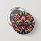 Lilienzepter Mardi Gras Button (Vorne & Hinten)