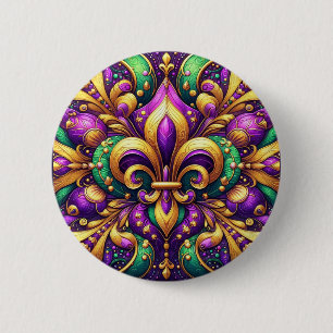 Lilienzepter Mardi Gras Button