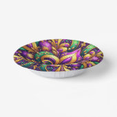 Lilienzepter Mardi Gras Pappteller (Gewinkelt)