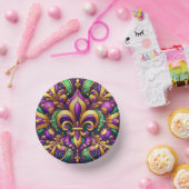 Lilienzepter Mardi Gras Pappteller (Party)
