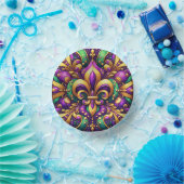 Lilienzepter Mardi Gras Pappteller (Party)