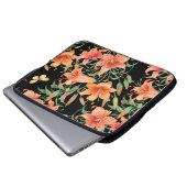 Liliert nahtloses Hintergrundmuster. Laptopschutzhülle (Vorne Knopf)
