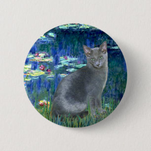 Lilies 5 - Russische Blaukatze 2 Button