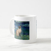 Lilies 5 - Siegel Point Siamese cat Kaffeetasse (Vorderseite Links)