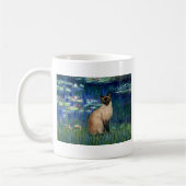 Lilies 5 - Siegel Point Siamese cat Kaffeetasse (Links)