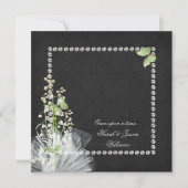 Lilies and Diamonds Vow Renewal Einladung (Vorderseite)