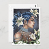 Lilies and Pearls Postkarte (Vorne/Hinten)
