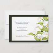 Lilies Beileid Vielen Dank für Ihre Karte (Vorderseite)