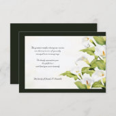 Lilies Beileid Vielen Dank für Ihre Karte (Vorne/Hinten)