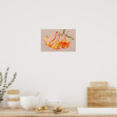 "Lilies" Billardposter-Druck Poster (Küche)