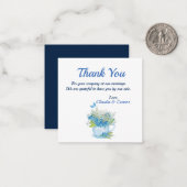 Lilies Blume des Tals Danke Karte (Vorderseite/Rückseite Beispiel)