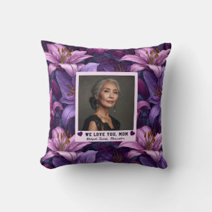 Lilies Blumen Beste Schwiegermutter DIY Dekor Cott Kissen