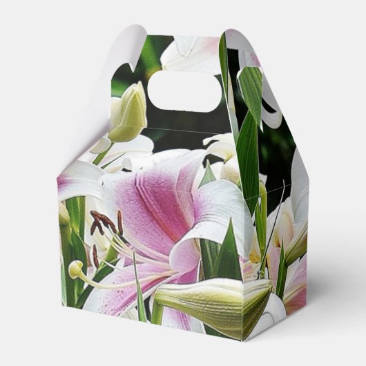 Lilies Favor Box Geschenkschachtel (Rückseite)