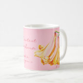 Lilies fine art beste Oma pink Tasse (VorderseiteRechts)
