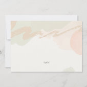 Lilies Flat Danke-Card Dankeskarte (Rückseite)