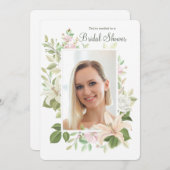 Lilies Foto Dusche Einladung (Vorne/Hinten)